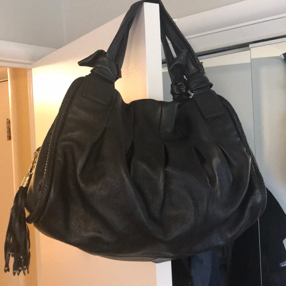 Big Beautiful Cole Haan Black Leather Handbag!